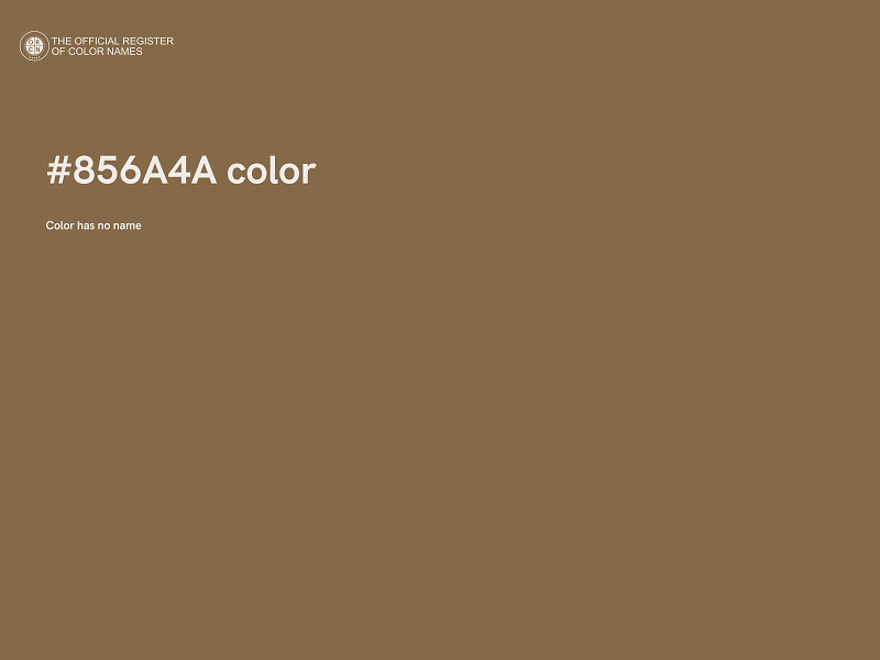 #856A4A color image