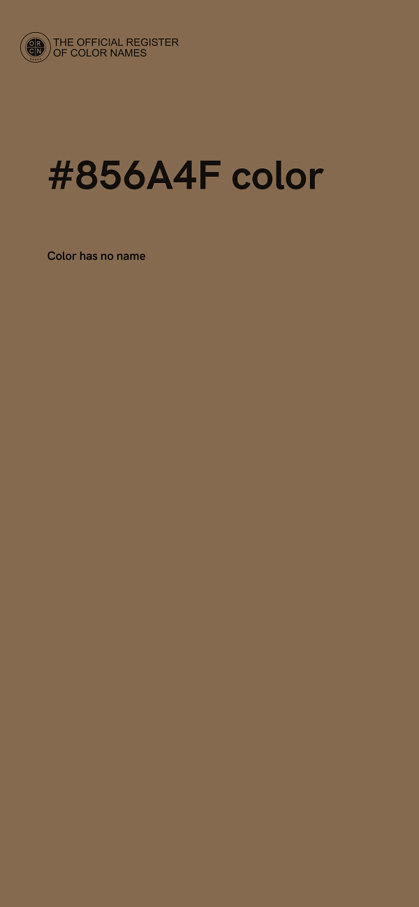 #856A4F color image