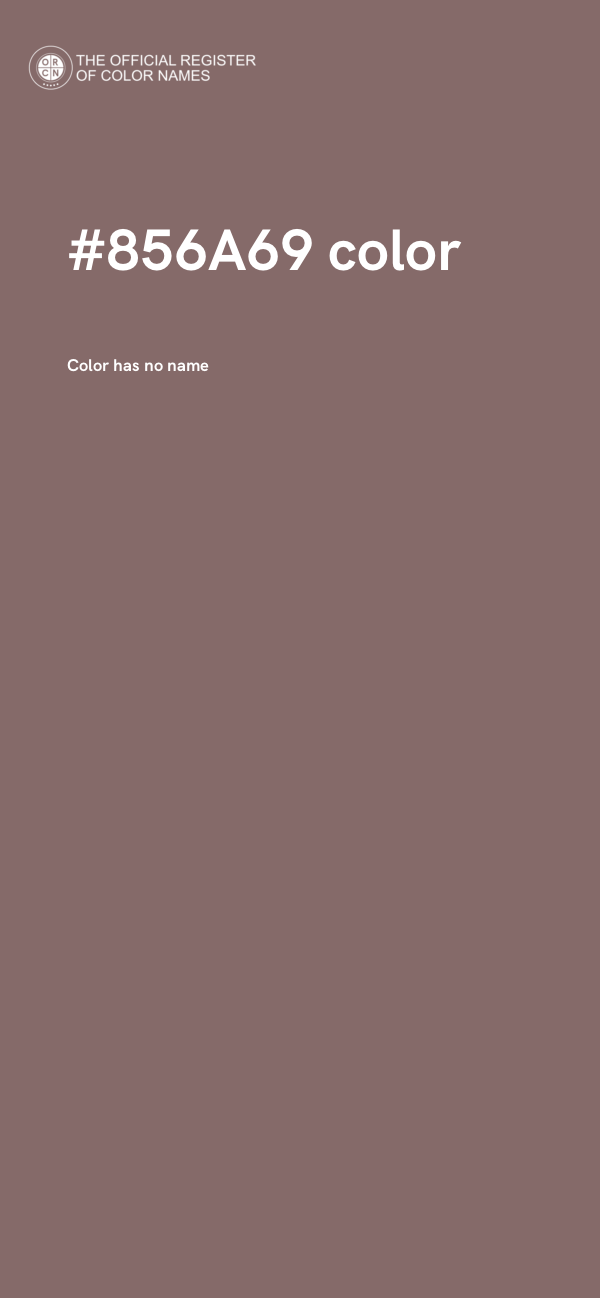#856A69 color image