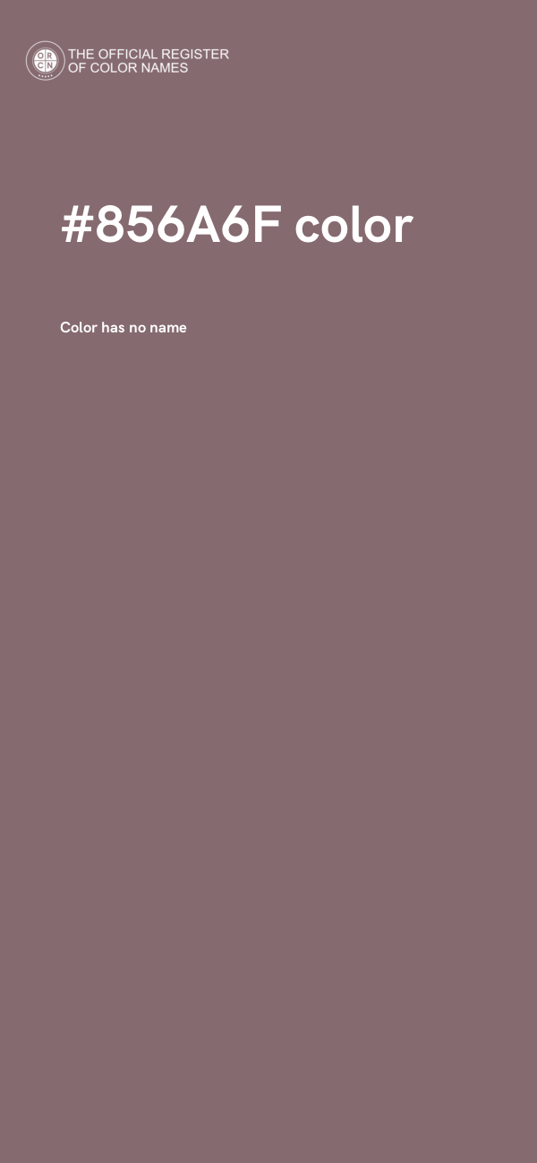 #856A6F color image