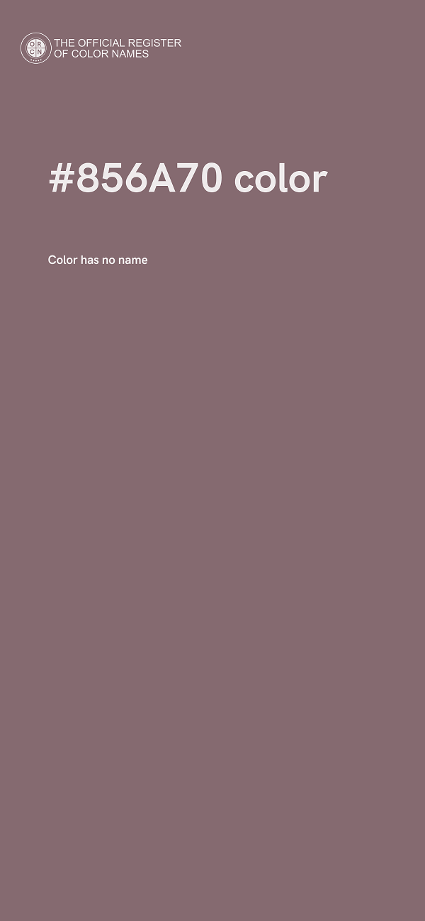#856A70 color image