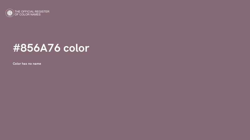 #856A76 color image