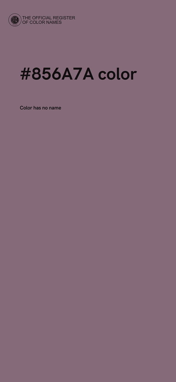 #856A7A color image