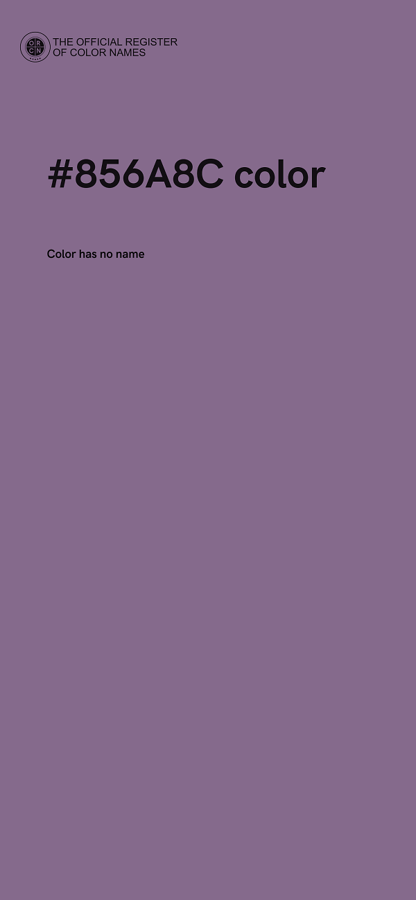 #856A8C color image