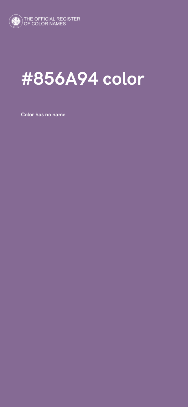 #856A94 color image