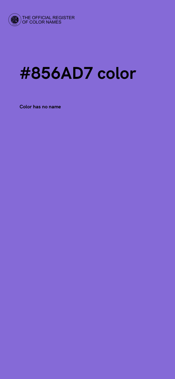 #856AD7 color image