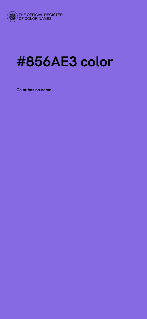 #856AE3 color image