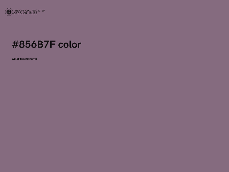 #856B7F color image