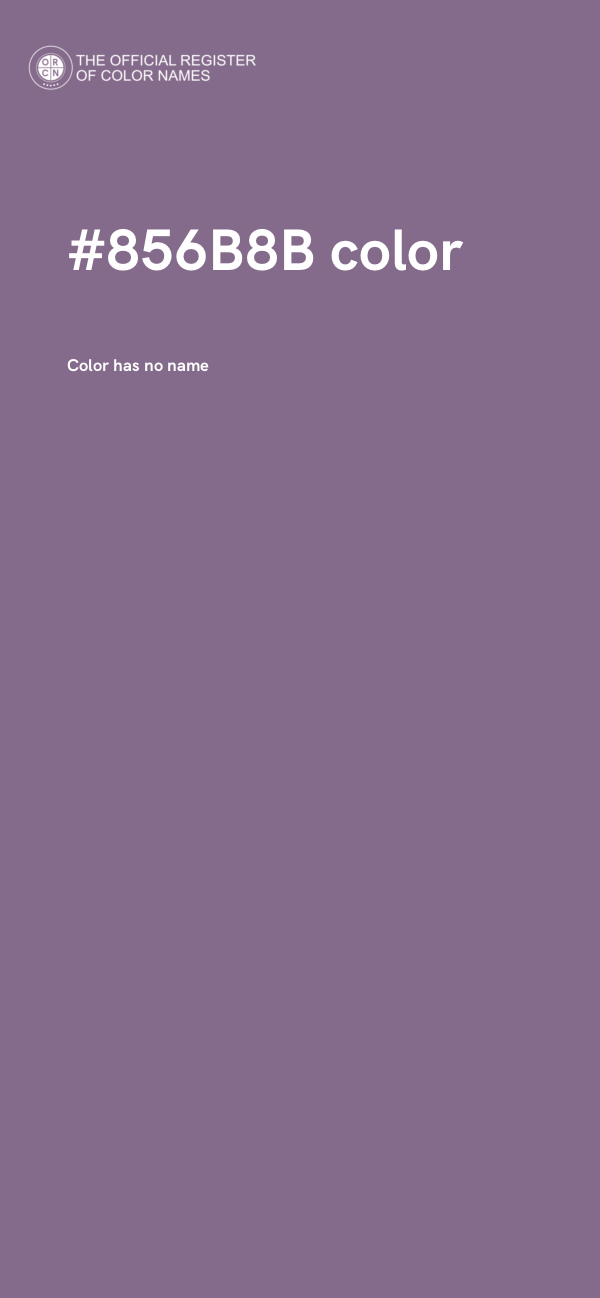 #856B8B color image