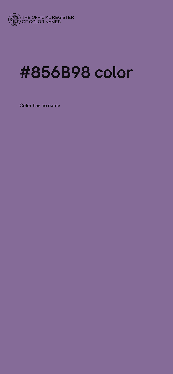 #856B98 color image