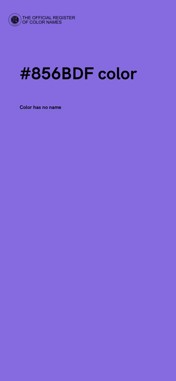 #856BDF color image