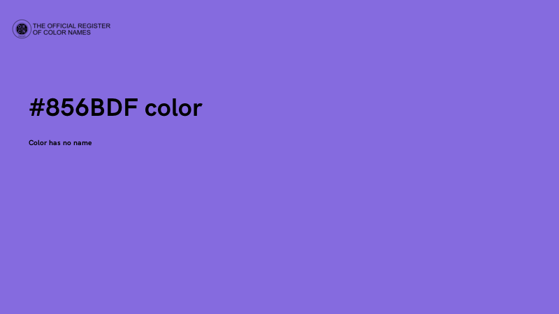 #856BDF color image