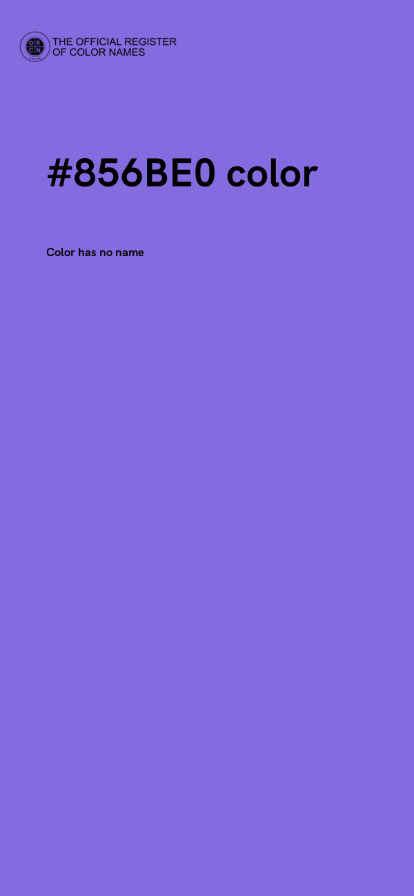 #856BE0 color image