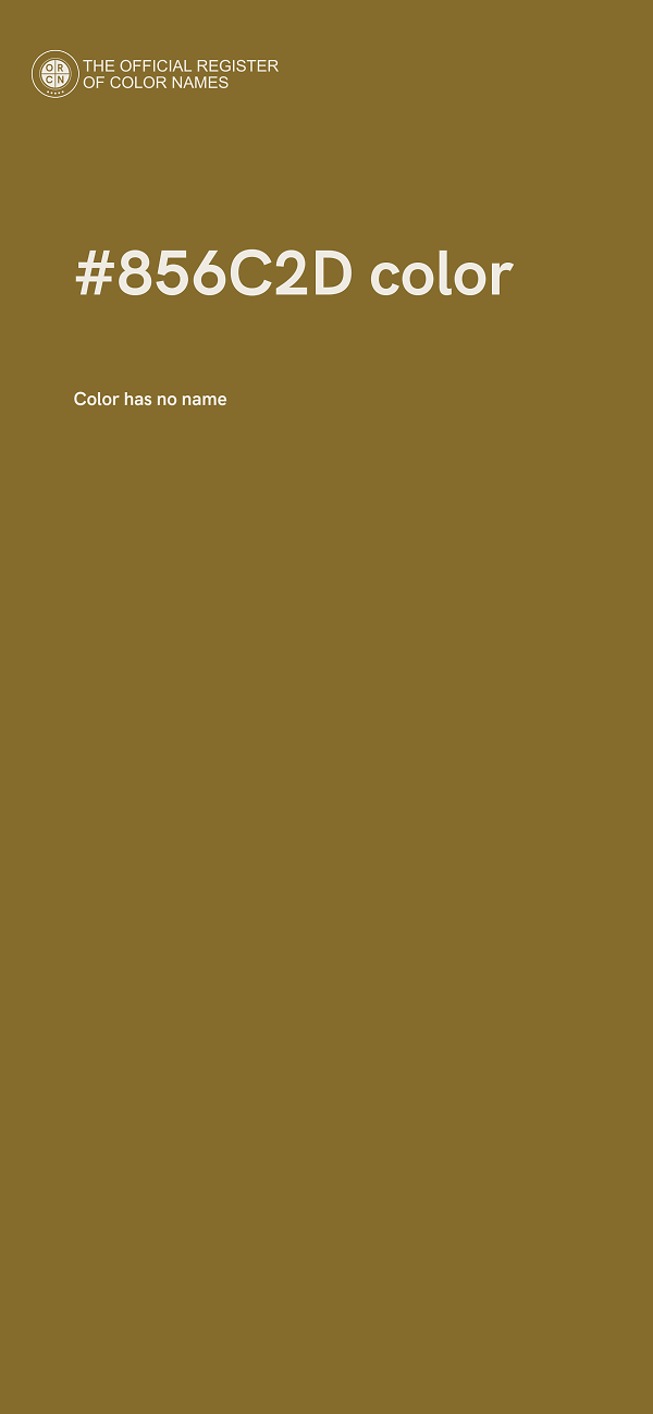 #856C2D color image