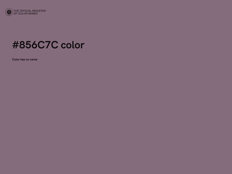#856C7C color image