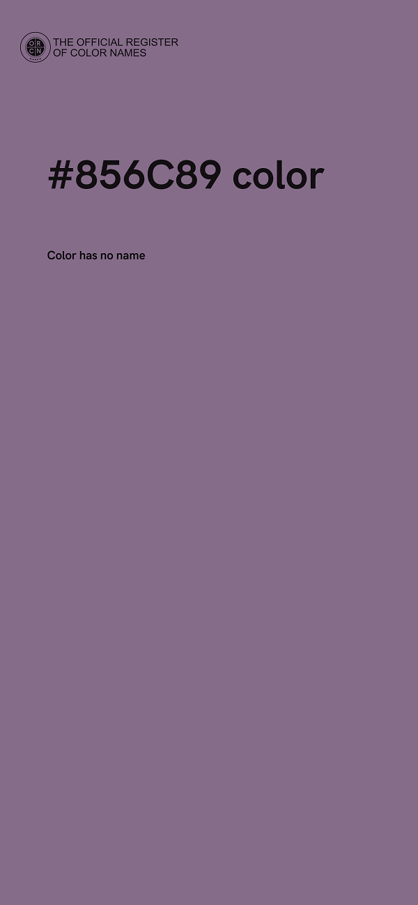 #856C89 color image