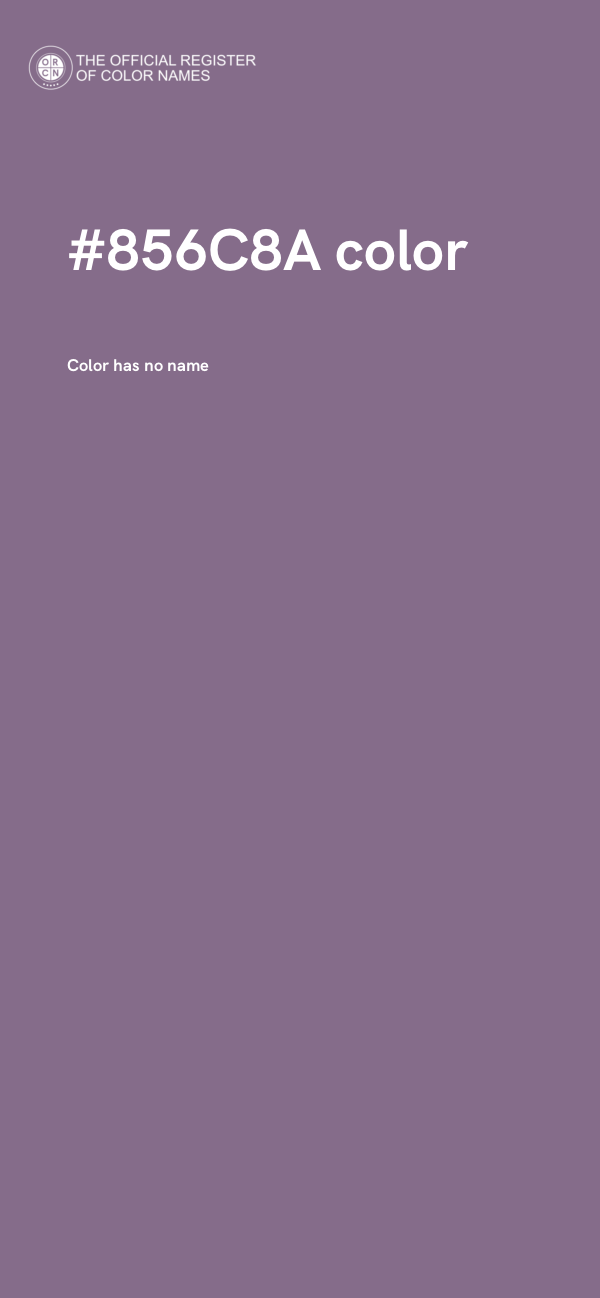#856C8A color image