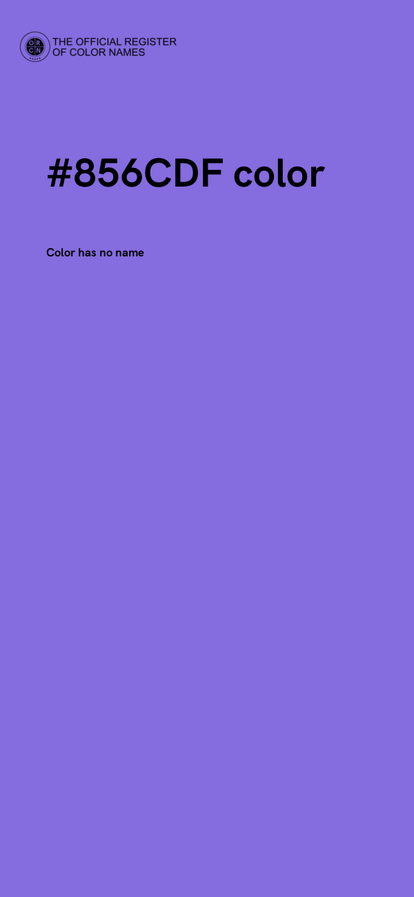#856CDF color image