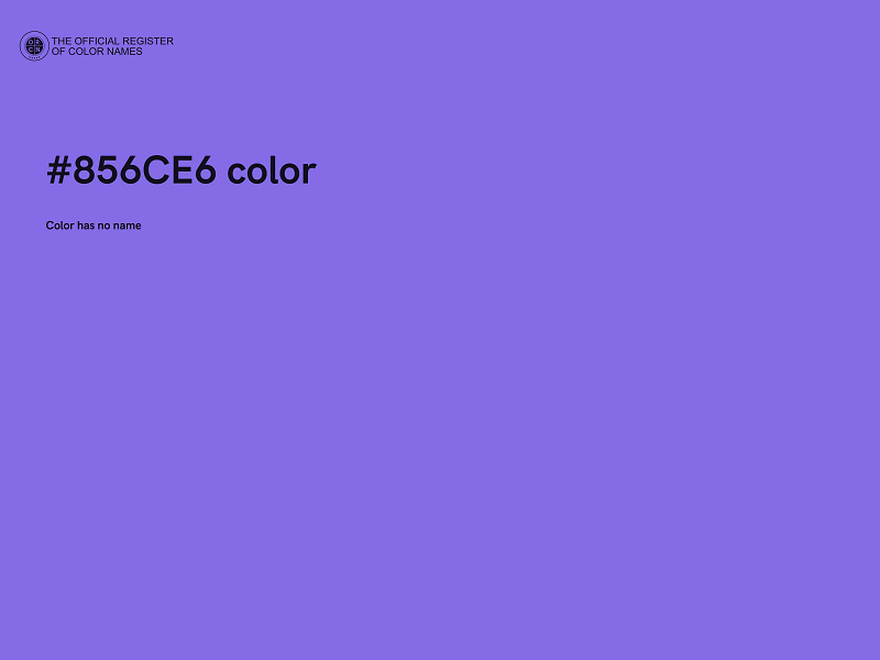 #856CE6 color image