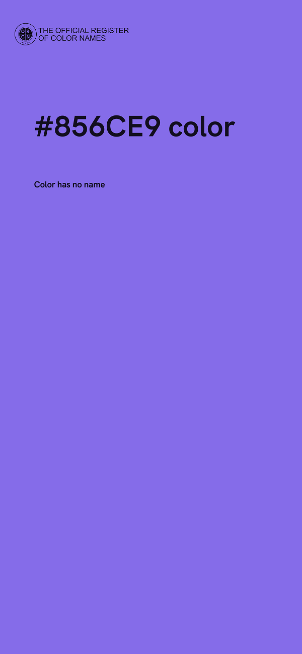 #856CE9 color image