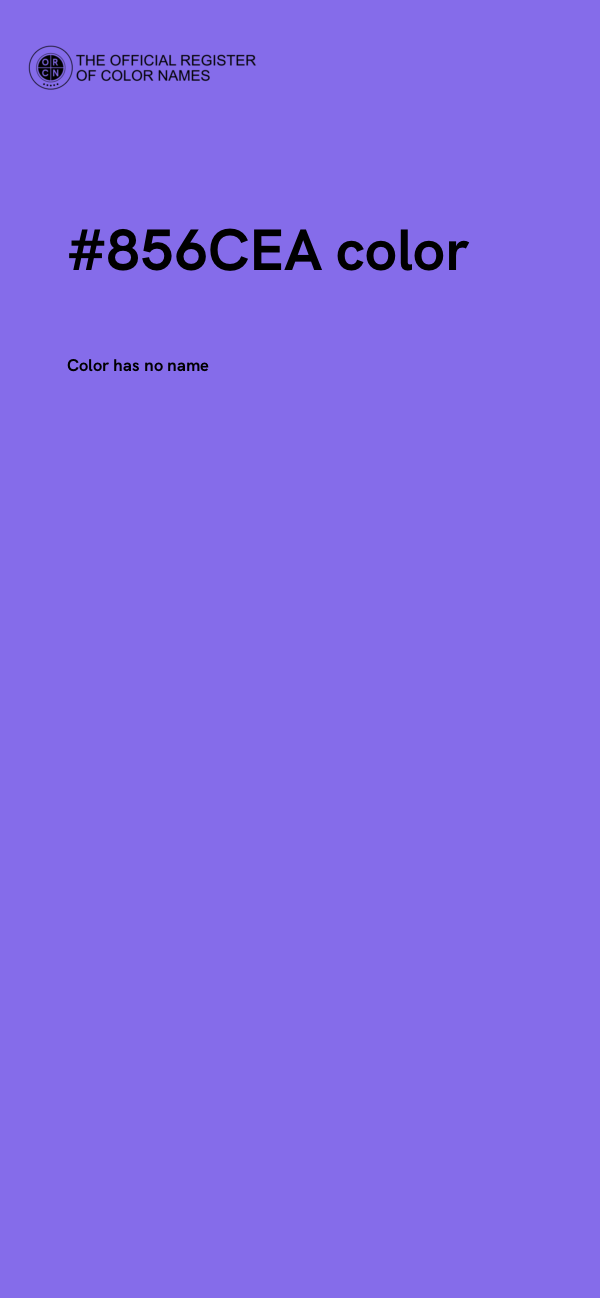 #856CEA color image