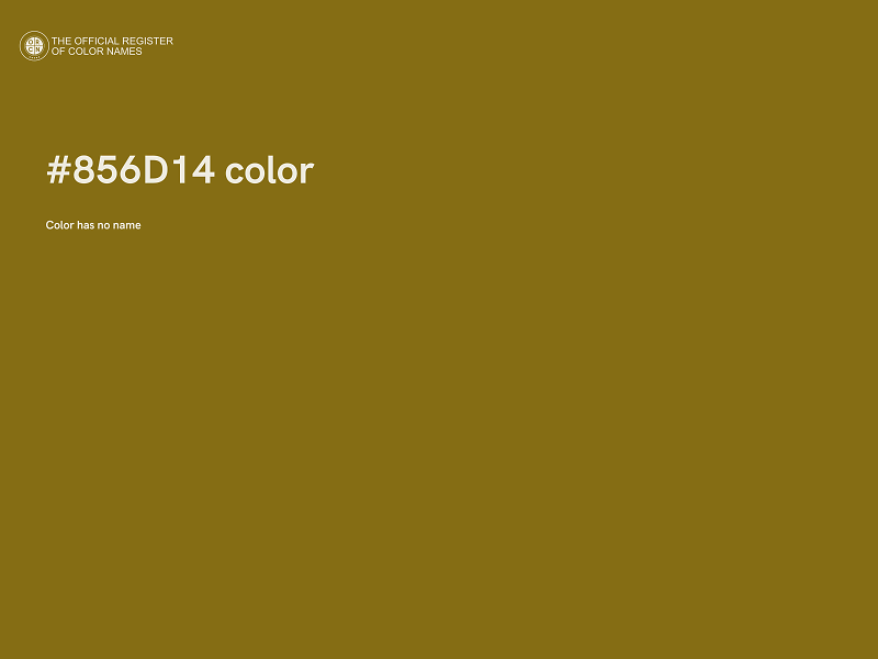 #856D14 color image