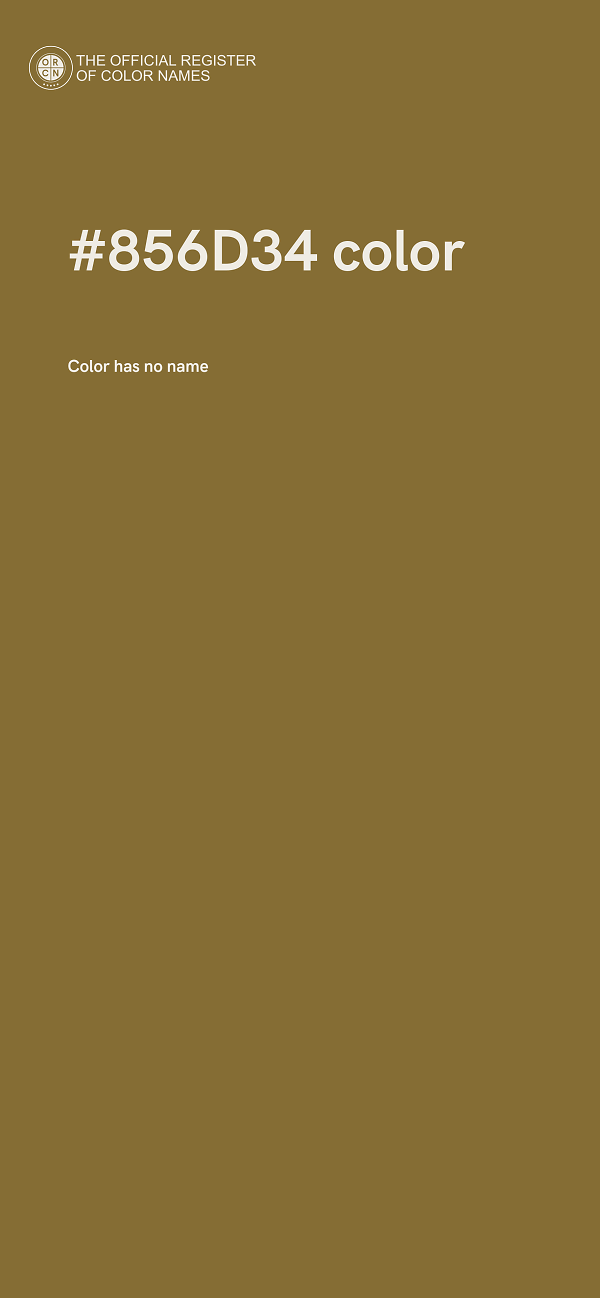 #856D34 color image