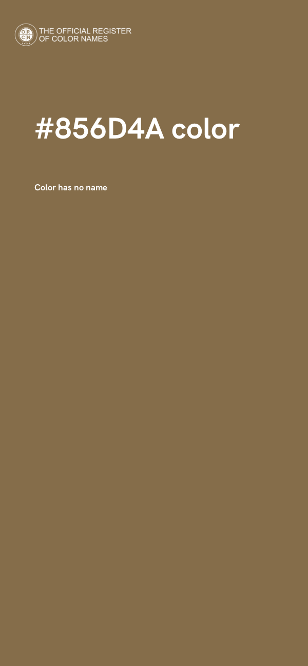 #856D4A color image