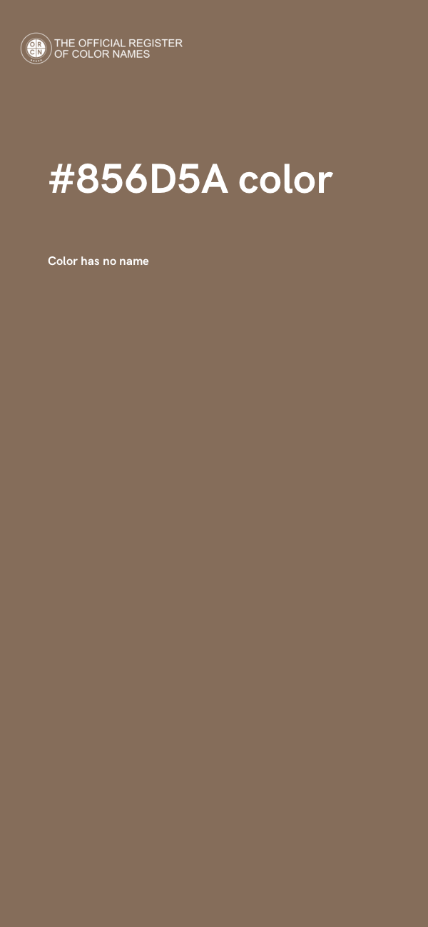 #856D5A color image