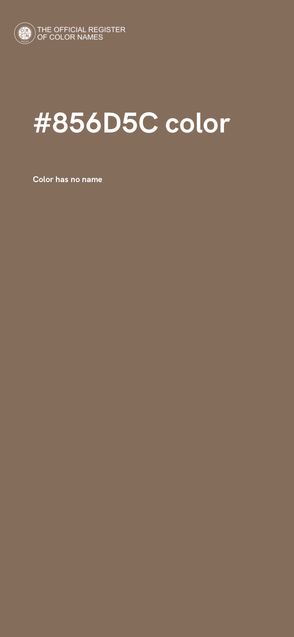 #856D5C color image