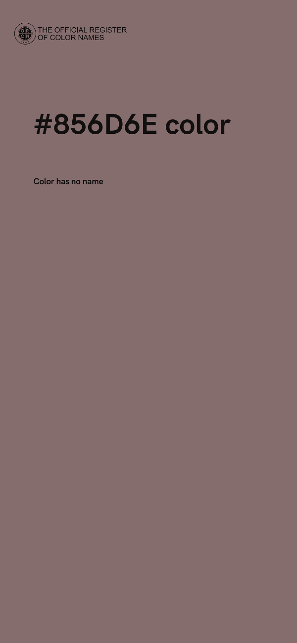 #856D6E color image