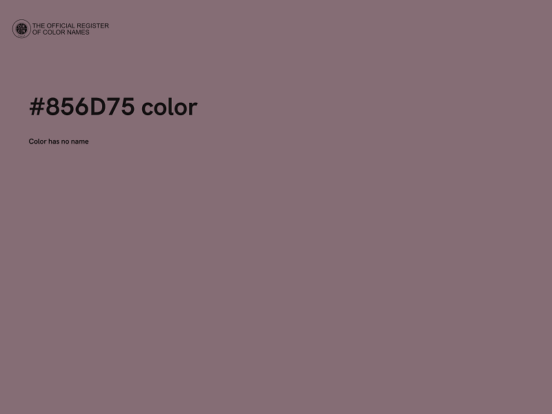 #856D75 color image