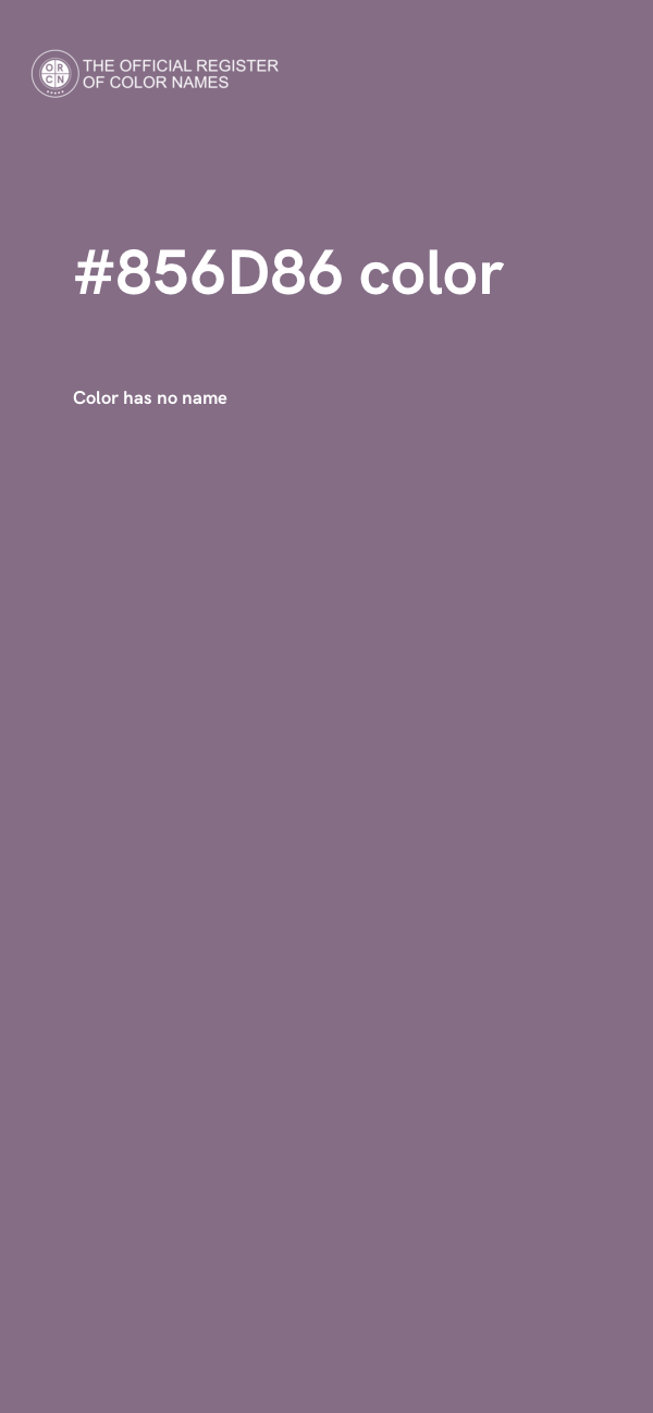 #856D86 color image