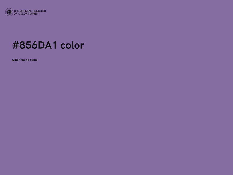#856DA1 color image