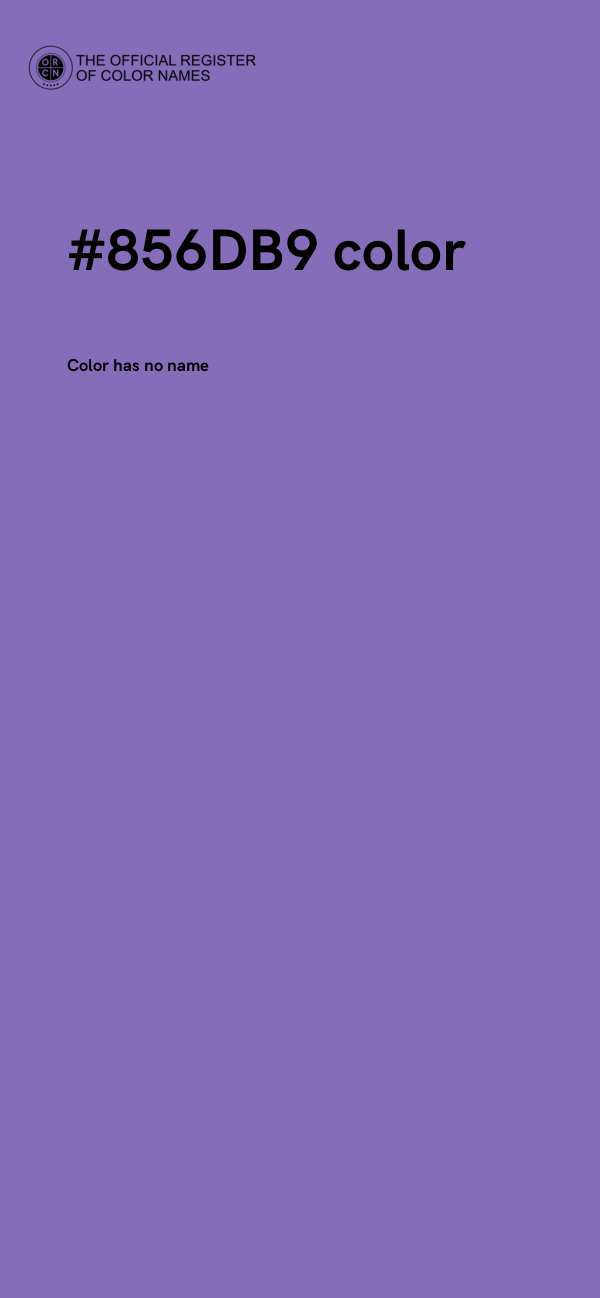 #856DB9 color image