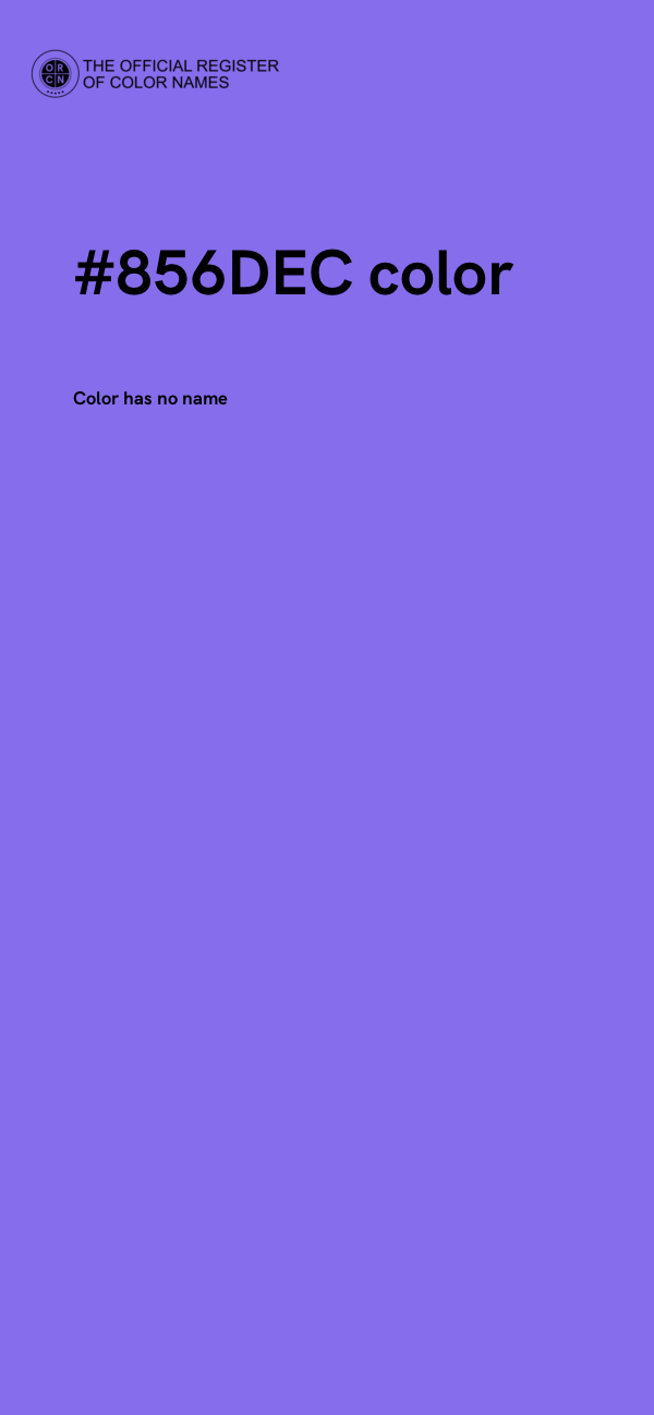 #856DEC color image
