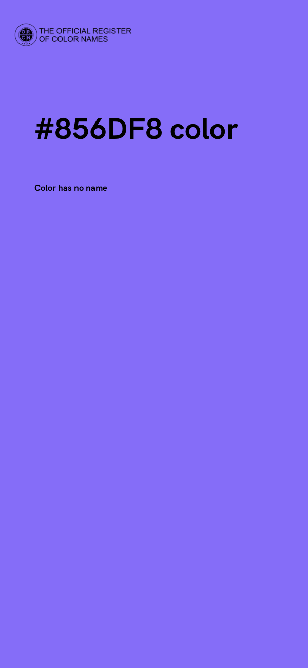 #856DF8 color image