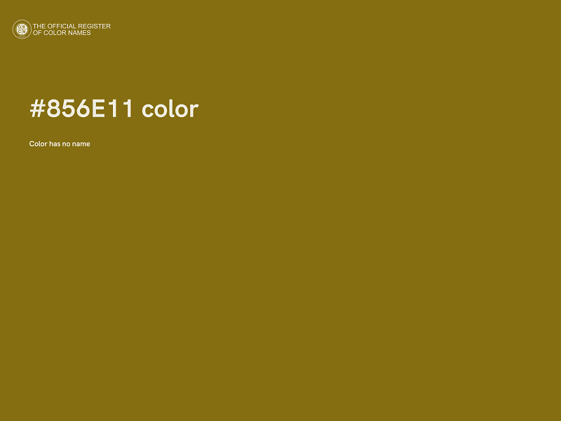#856E11 color image
