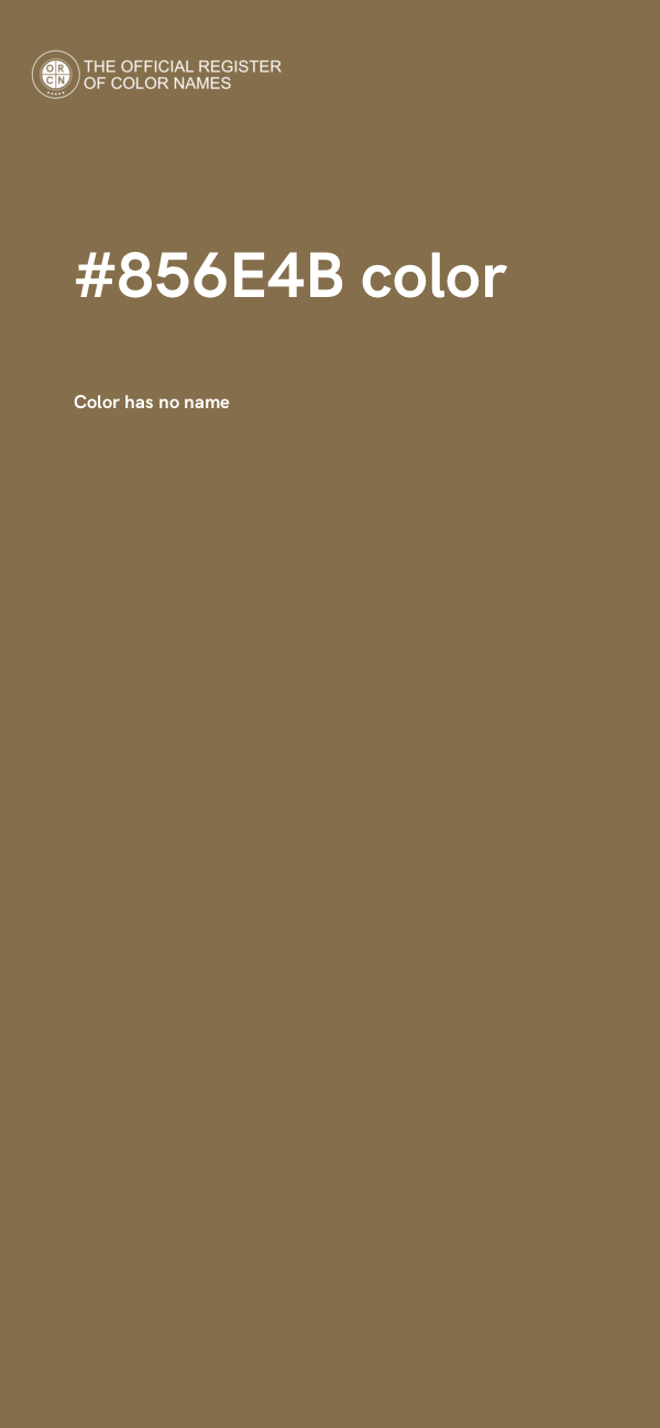 #856E4B color image
