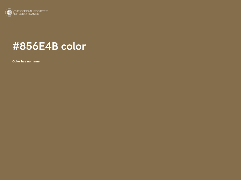 #856E4B color image