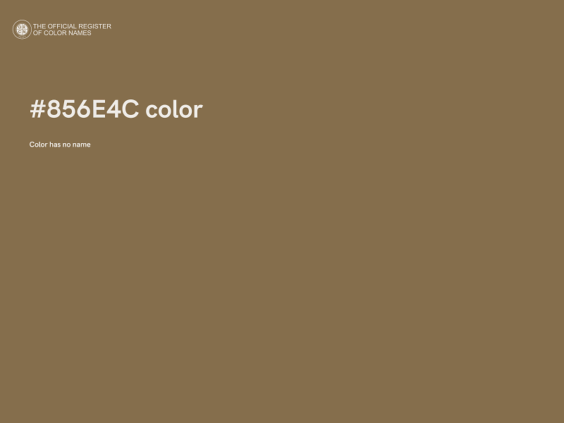 #856E4C color image
