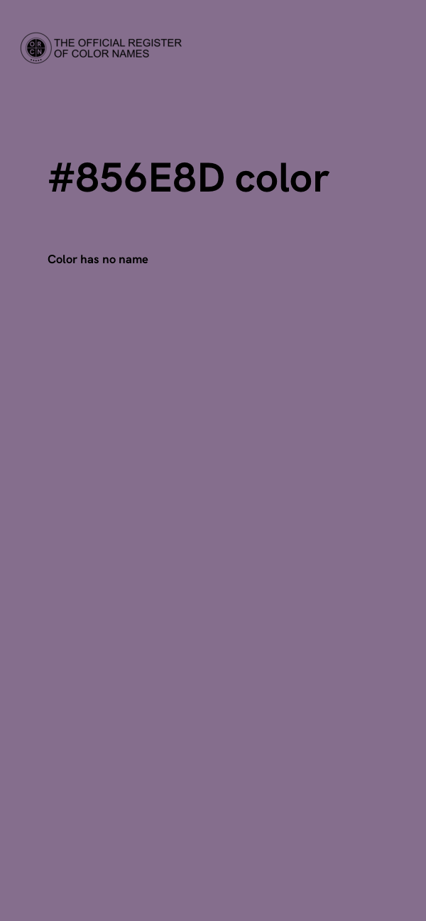 #856E8D color image
