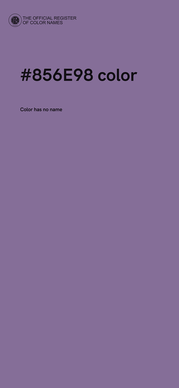 #856E98 color image