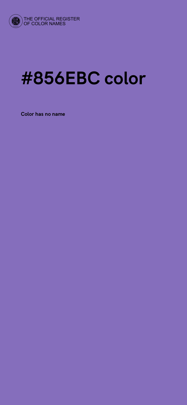 #856EBC color image