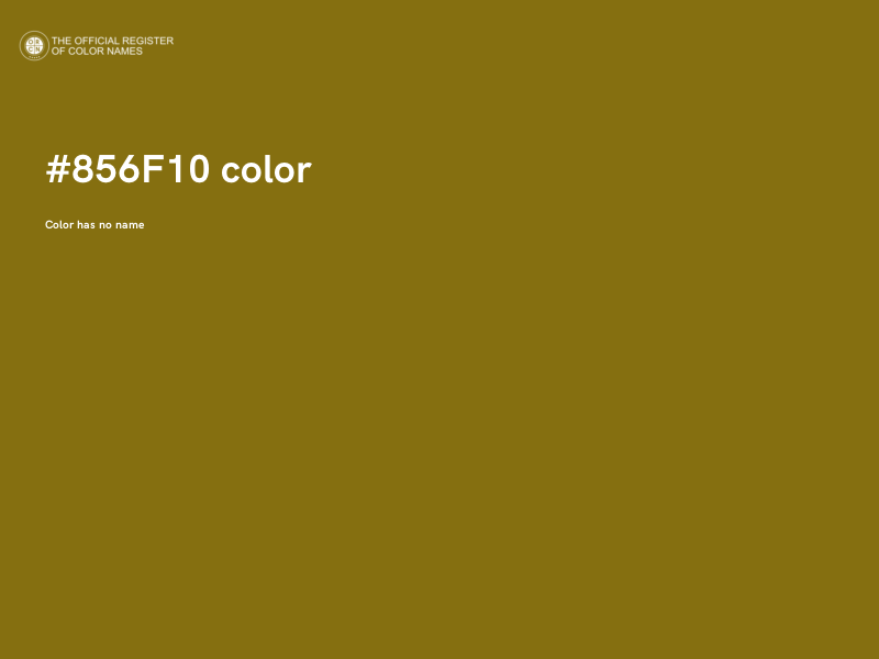 #856F10 color image