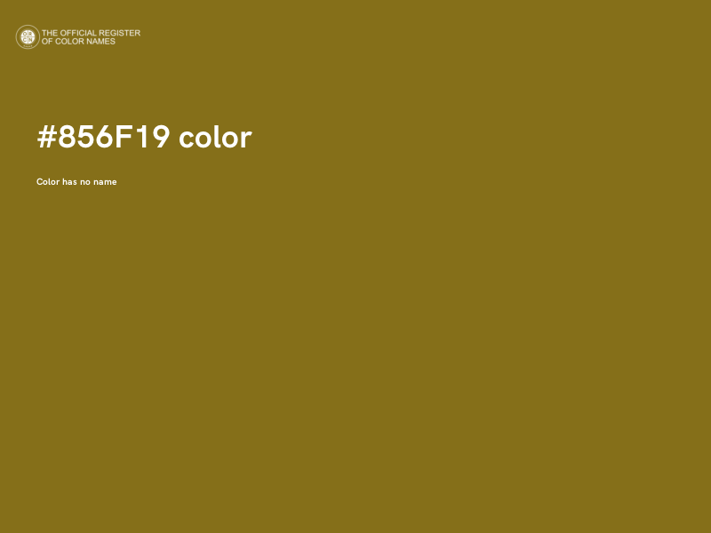 #856F19 color image