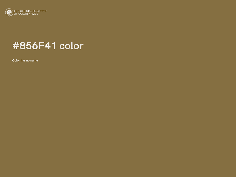 #856F41 color image