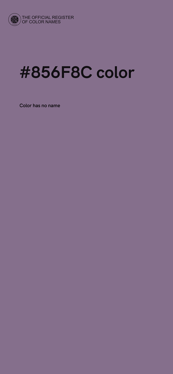 #856F8C color image