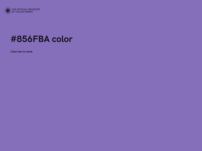 #856FBA color image