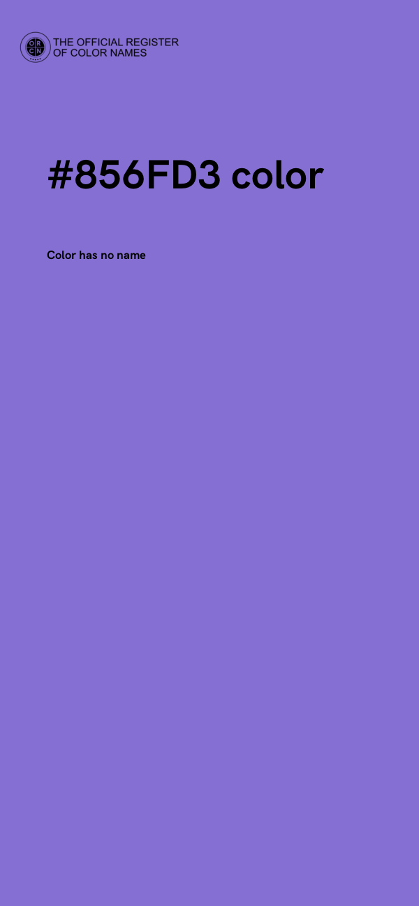 #856FD3 color image